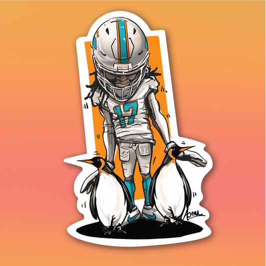 Jalen Waddle Waddle Sticker 2023