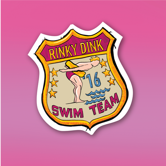 Rinky Dink Swim Team Sticker - Established 2016