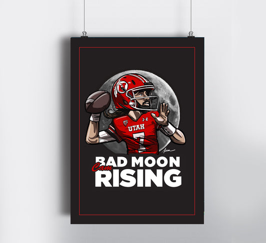 Bad Moon Rising - University of Utah Art print