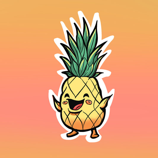 Happy Pineapple Sticker